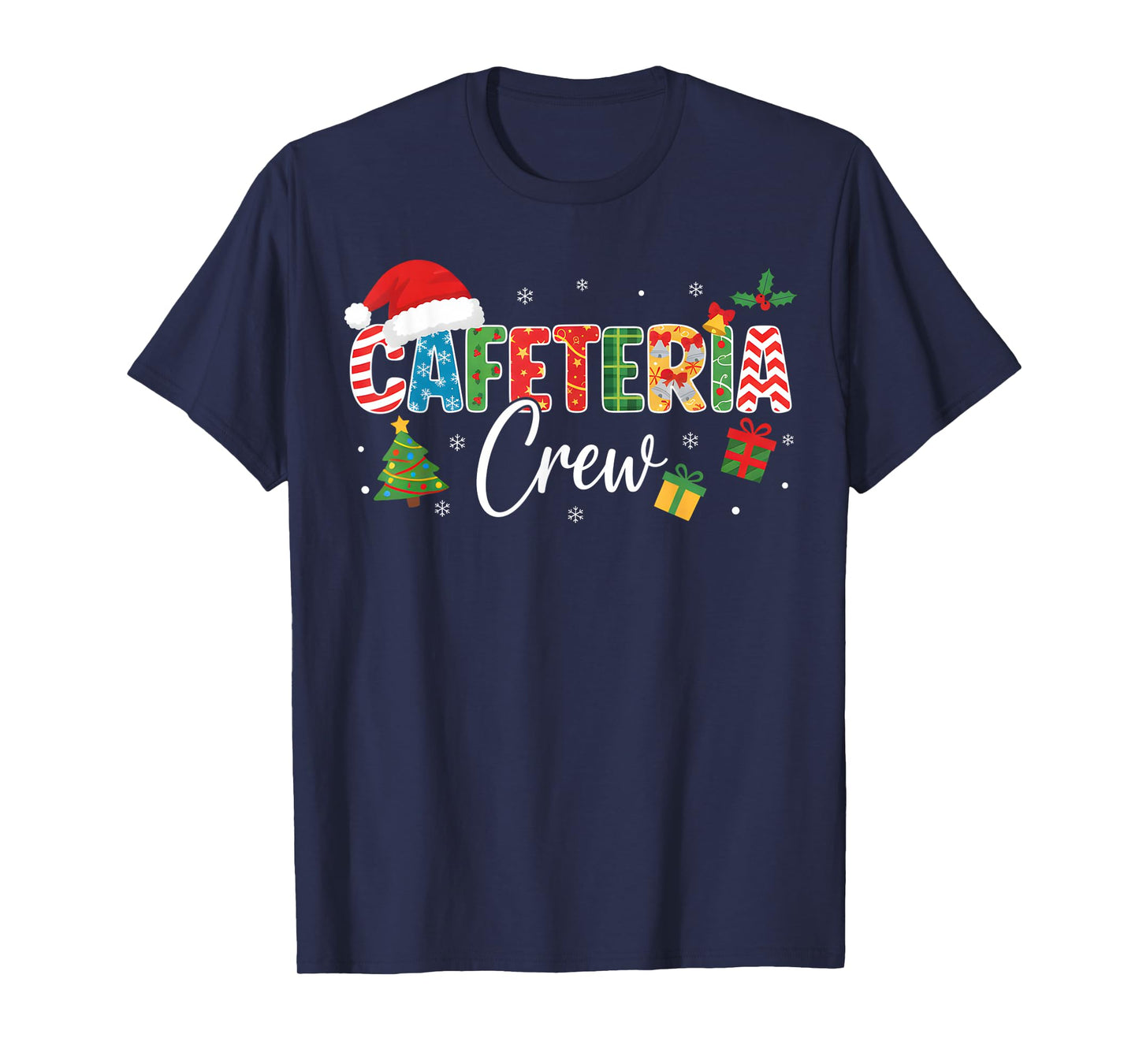 Cafeteria Crew Christmas Holiday School Staff Food Service T-Shirt