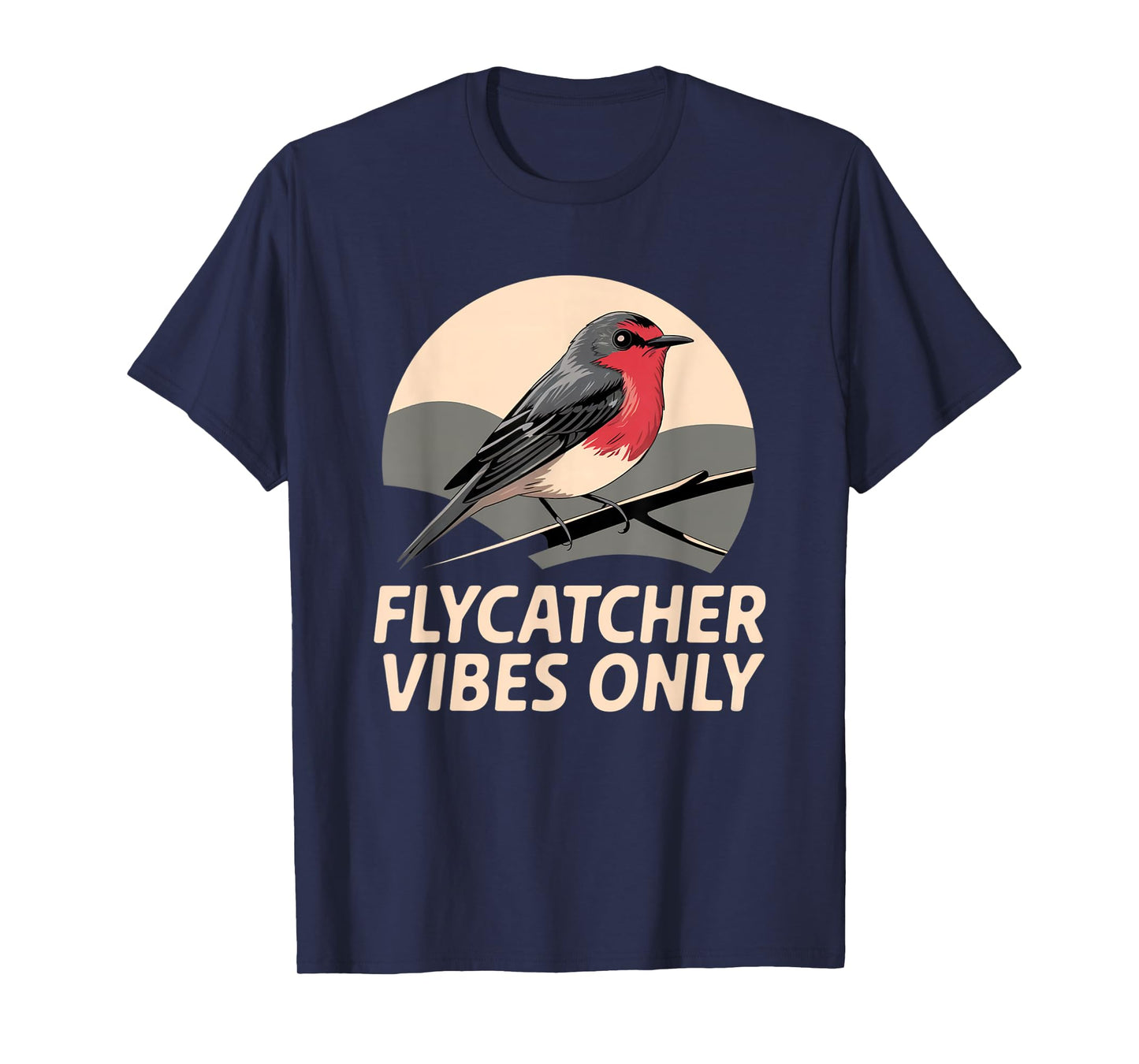 Vermilion Flycatcher – Stunning Passerine Bird Design T-Shirt