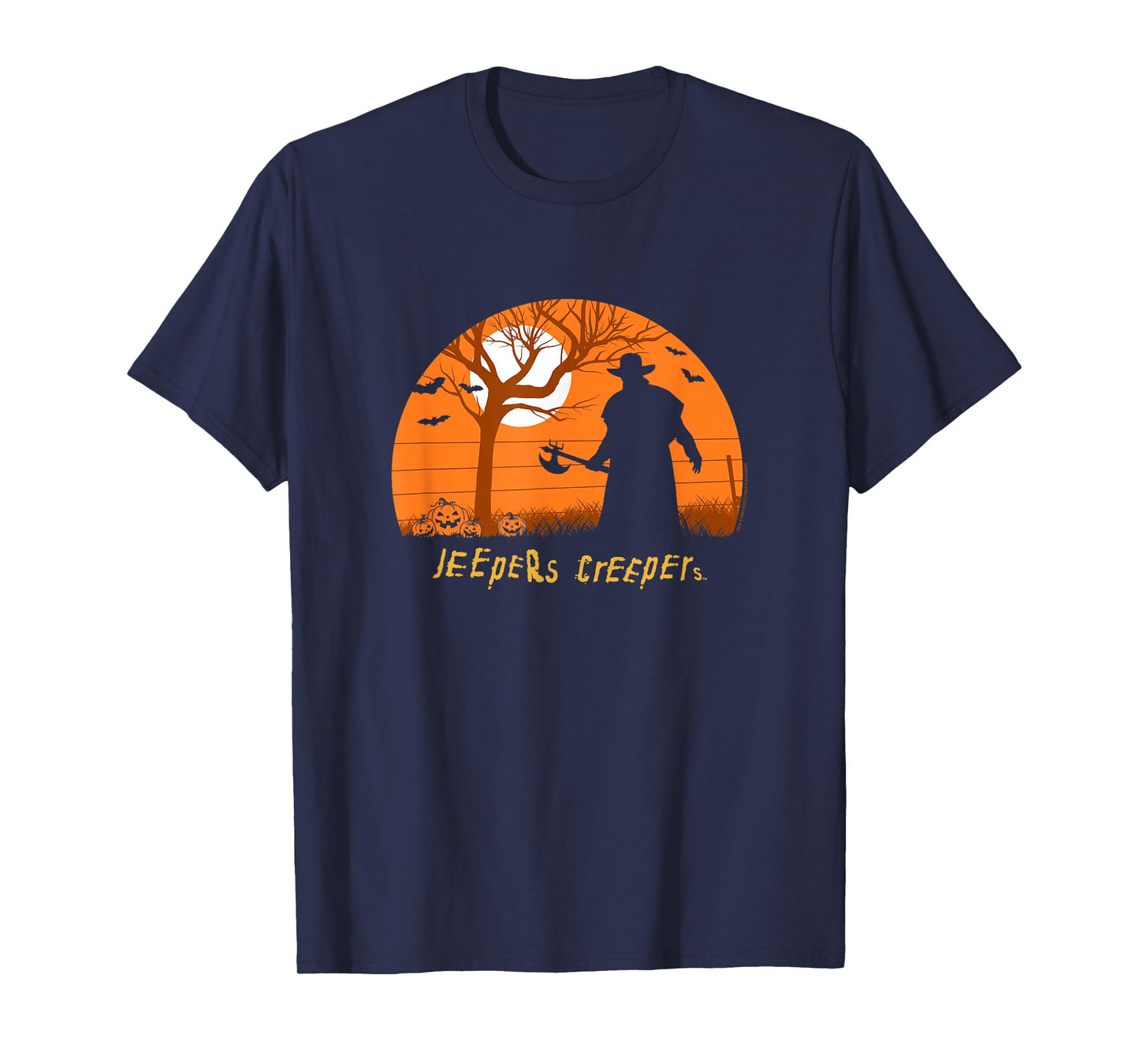 Jeepers Creepers Halloween Midnight Haunting Silhouette T-Shirt