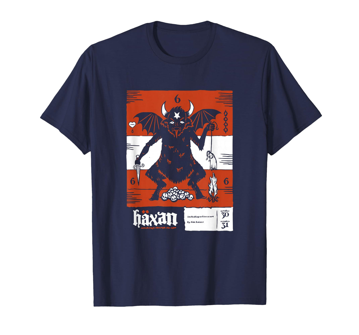 Häxan (1922) Movie Poster Devil Satan Sabbath Silent Film T-Shirt