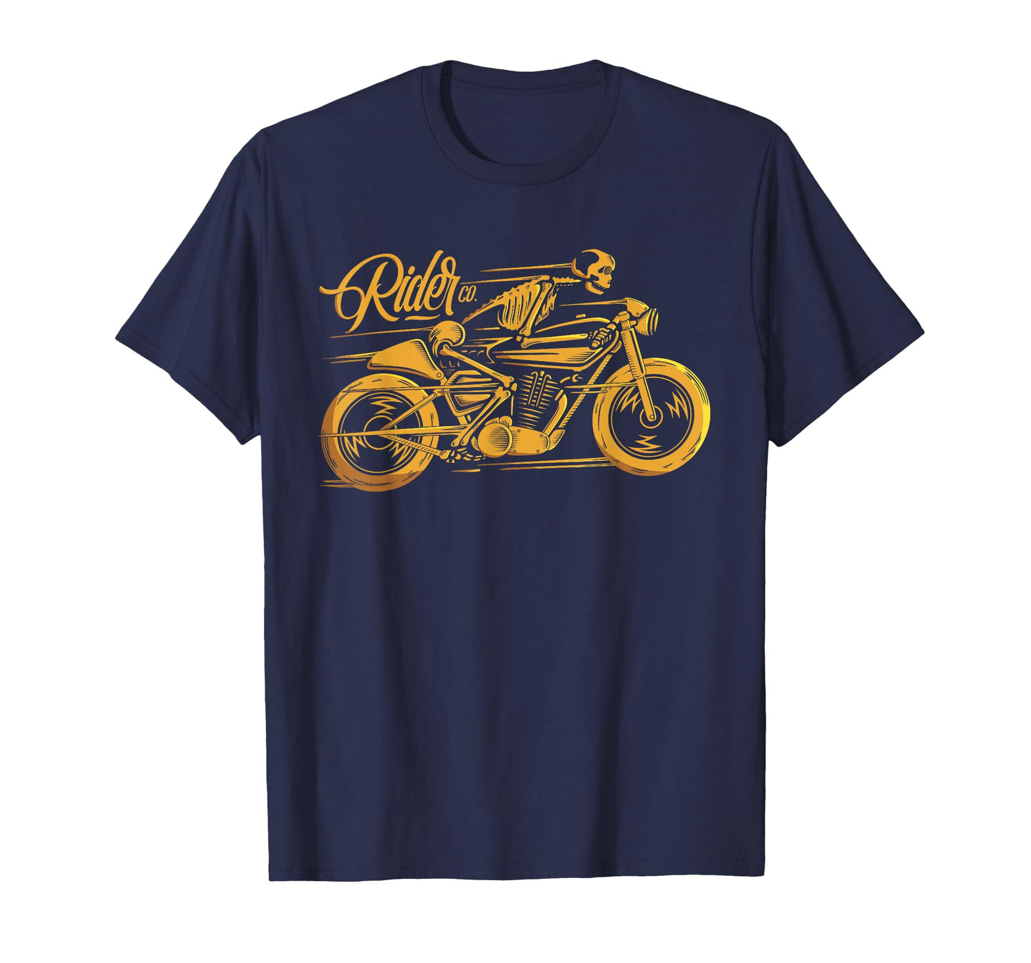 Cafe Racer Tshirt - Ghost Classic Rider - Vintage Motorcycle T-Shirt