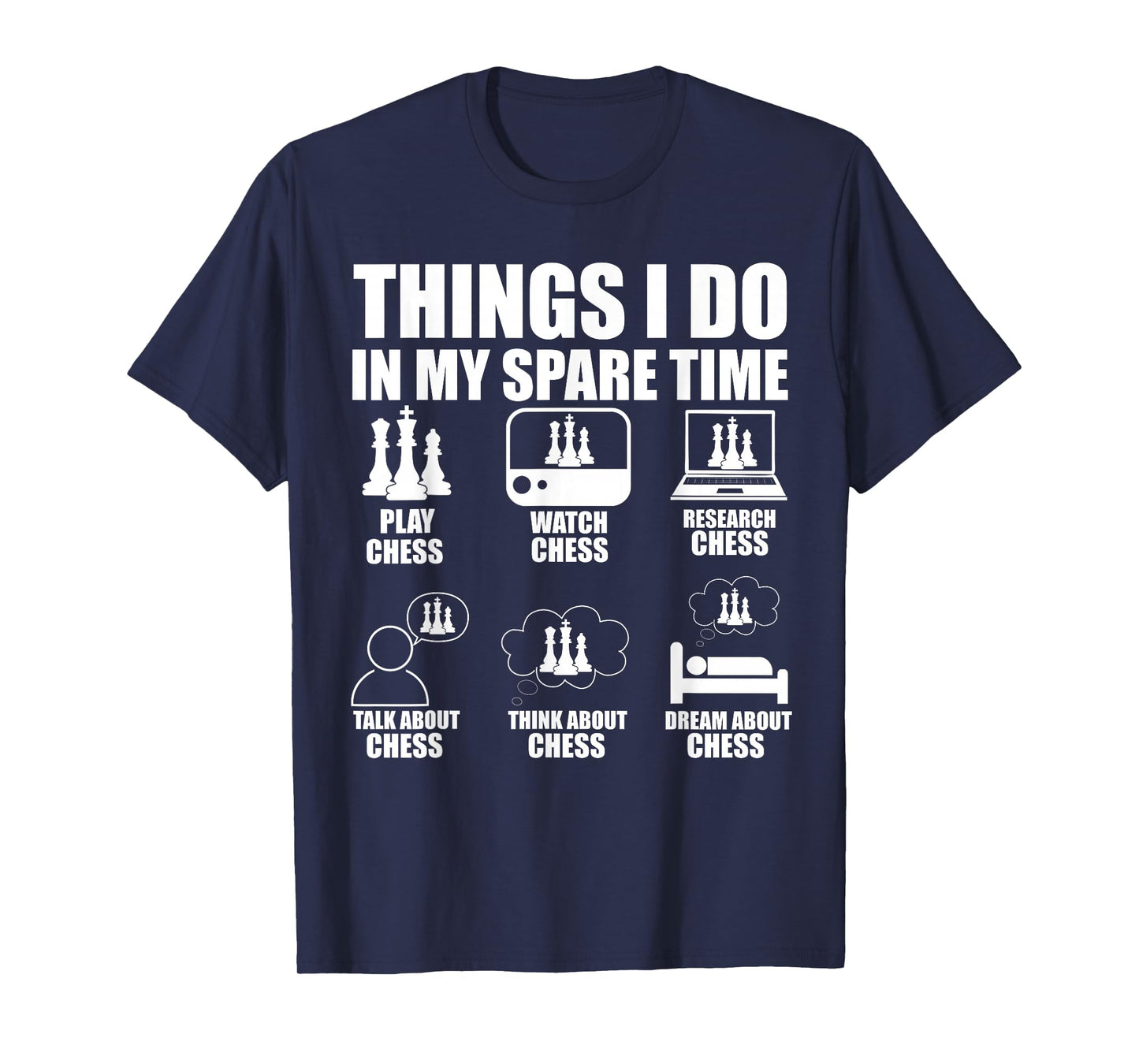 Things I Do In My Spare Time Chess Player Boys Funny Chess T-Shirt