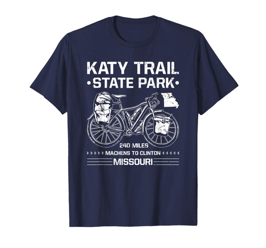 Katy Trail State Park Missouri Cycling Hiking Bike Midwest T-Shirt