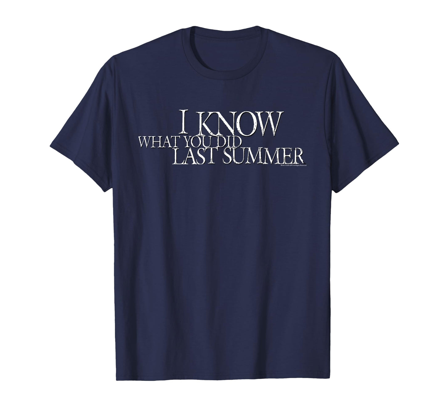 I Know What You Did Last Summer White Movie Logo Horror T-Shirt