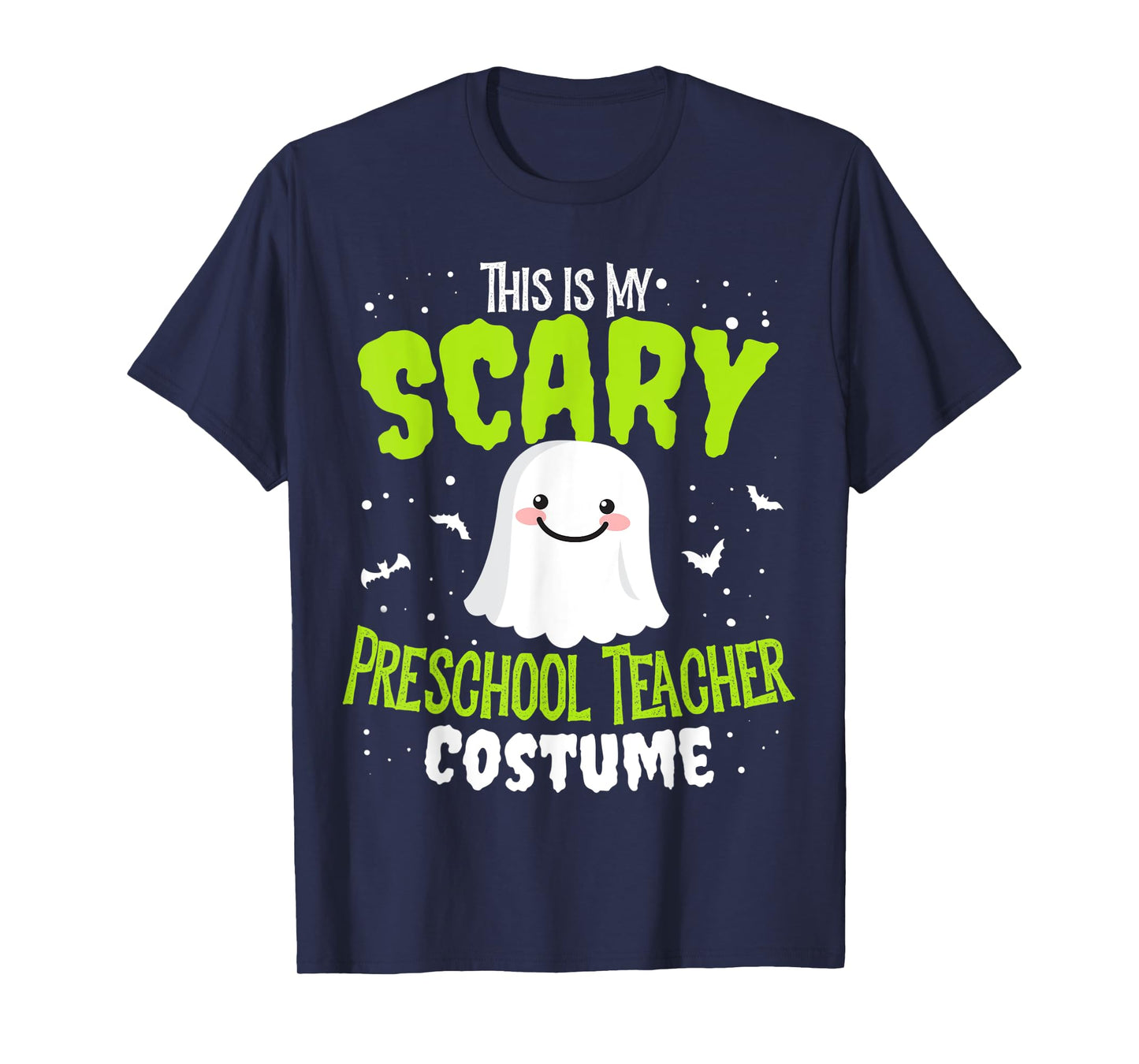 Funny Halloween This is my Scary Preschool Teacher Custome T-Shirt for Men Women Kids