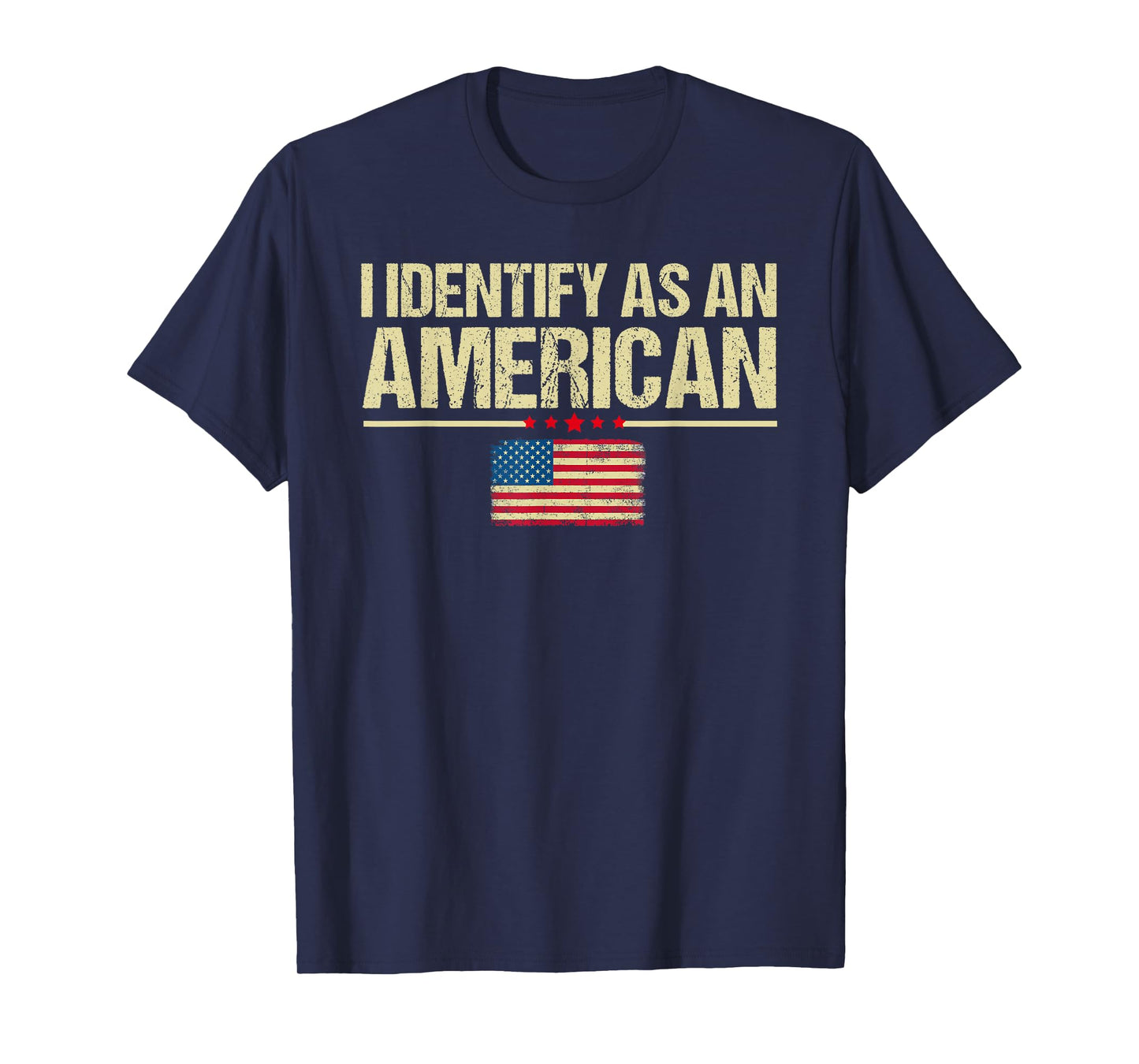 I identify As An American US Flag Patriot T-Shirt