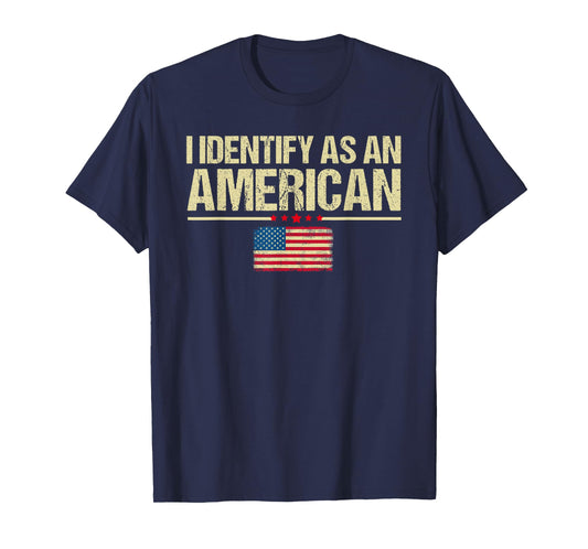 I identify As An American US Flag Patriot T-Shirt