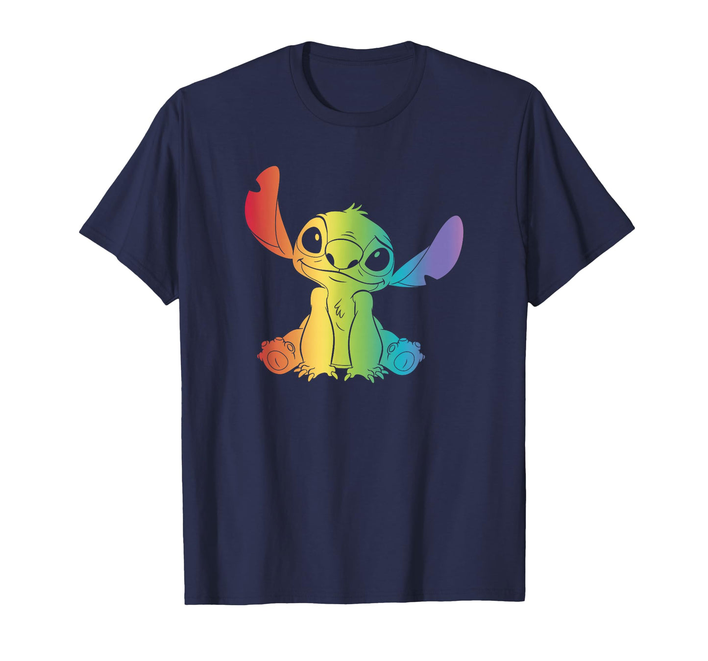 Disney Lilo & Stitch Rainbow Stitch Fill T-Shirt