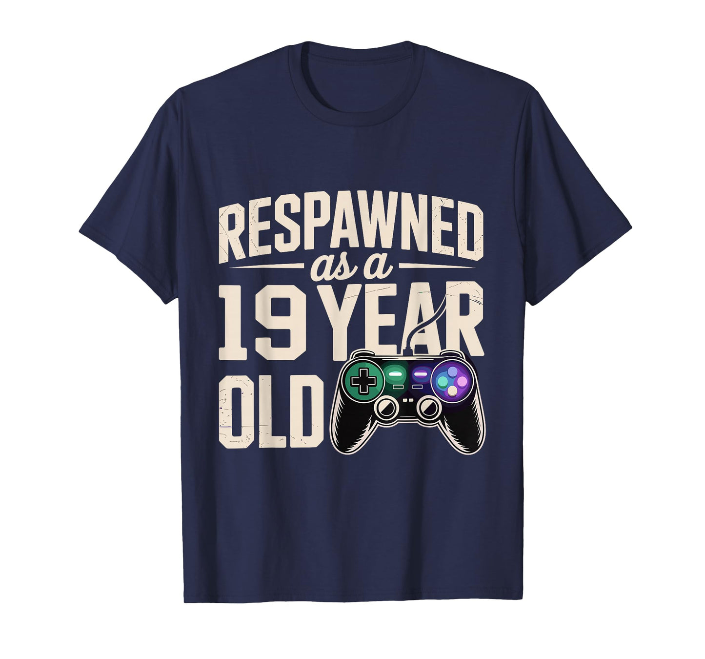 Boys 19th Birthday Shirt Boy 19 Year Old Birthday Gamer T-Shirt