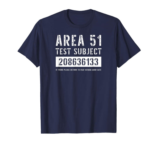 Area 51 Test Subject 6133 Alien Abduction Halloween Costume T-Shirt