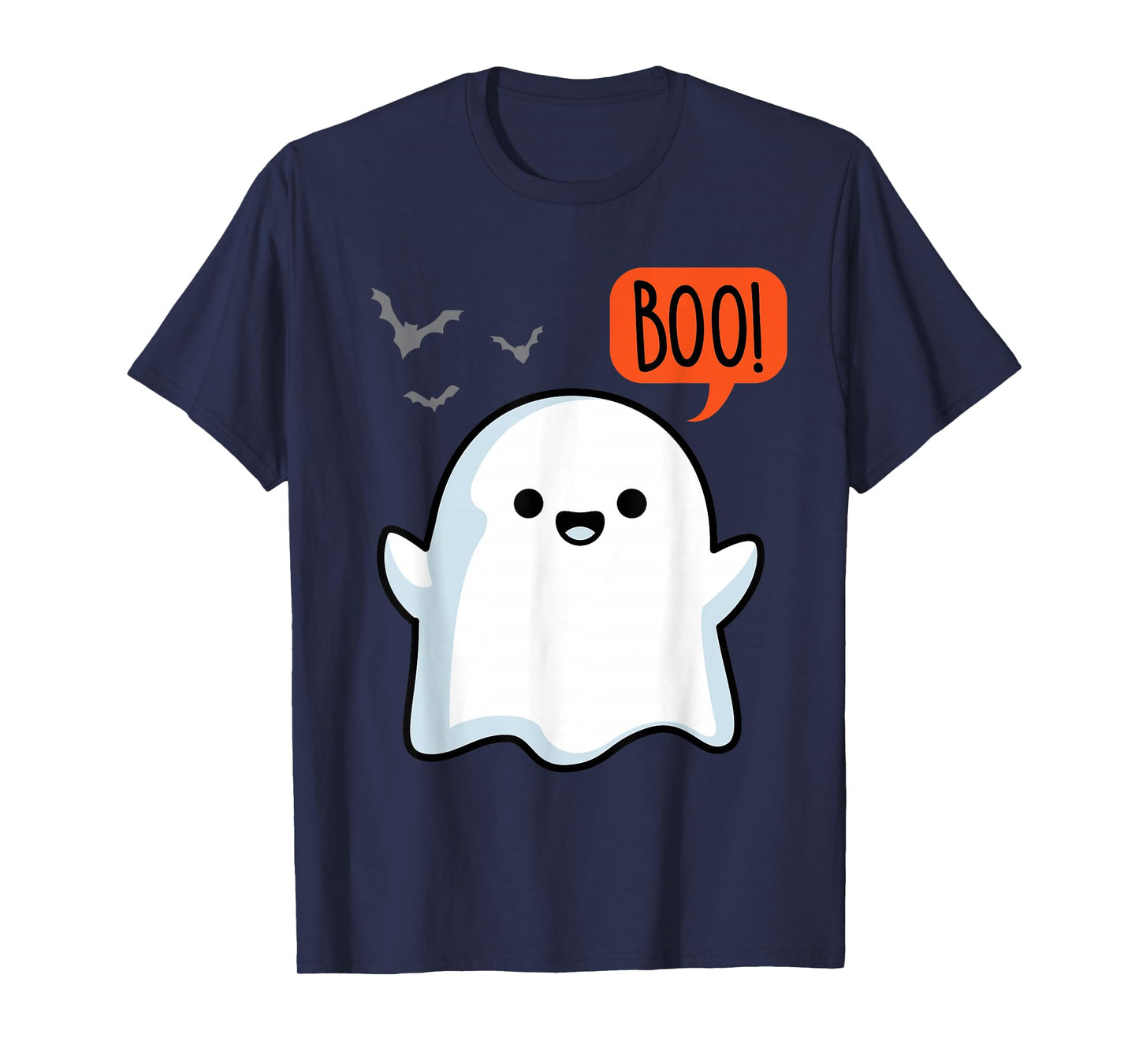Ghost Saying Boo Spooky Halloween Cute toddler boys girls T-Shirt