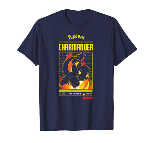 Pokémon - Charmander Retro Gamer T-Shirt