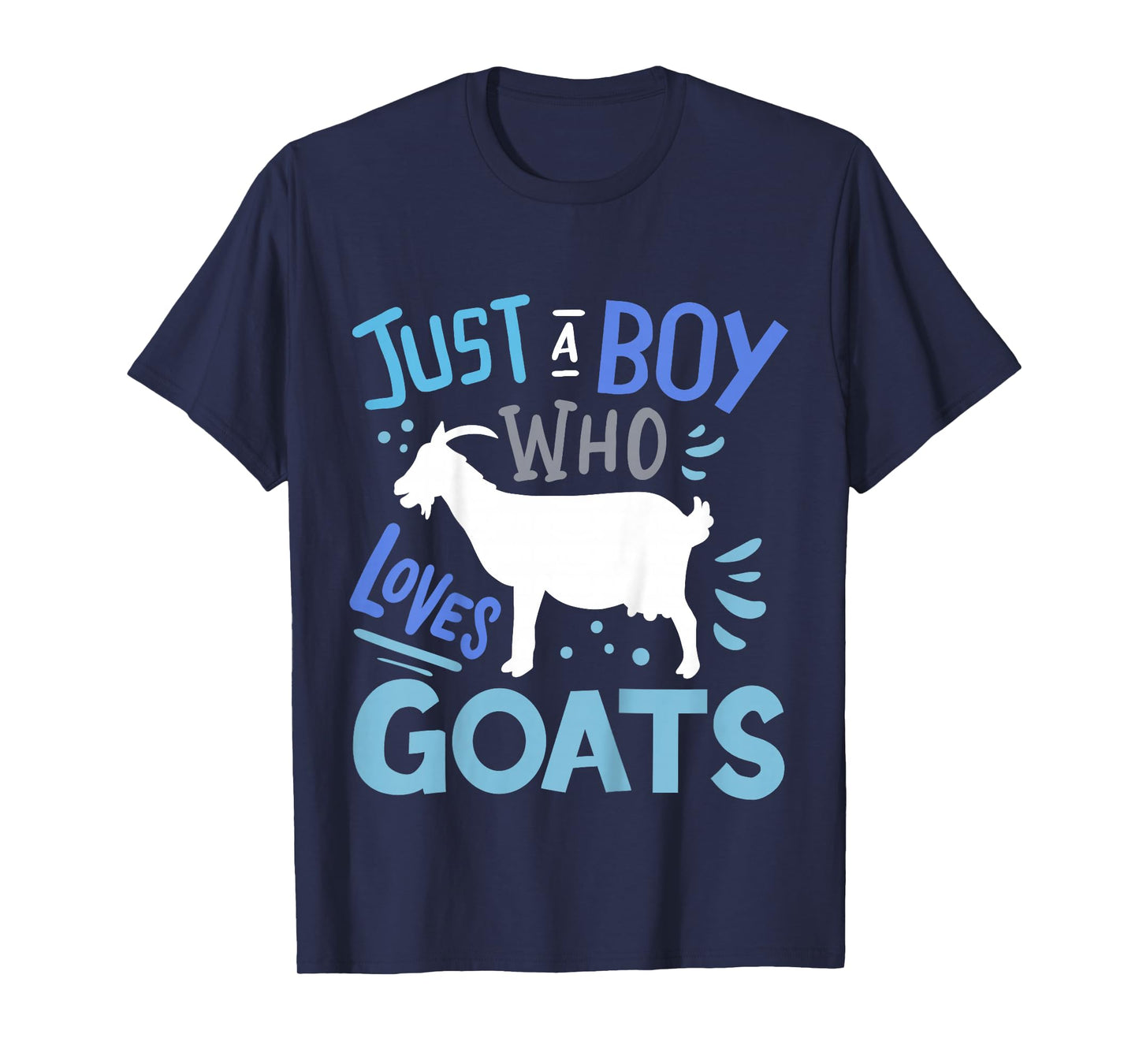 Kids Goat Just A Boy Who Loves Goats Gift T-Shirt