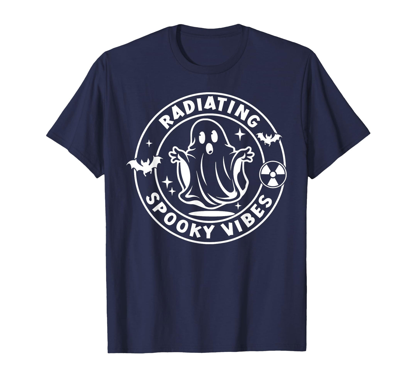 Radiating Spooky Viber Ghost Halloween Radiation Therapist T-Shirt