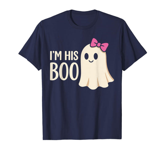 Halloween His and Hers Matching Outfits, Ghost I'm His Boo T-Shirt