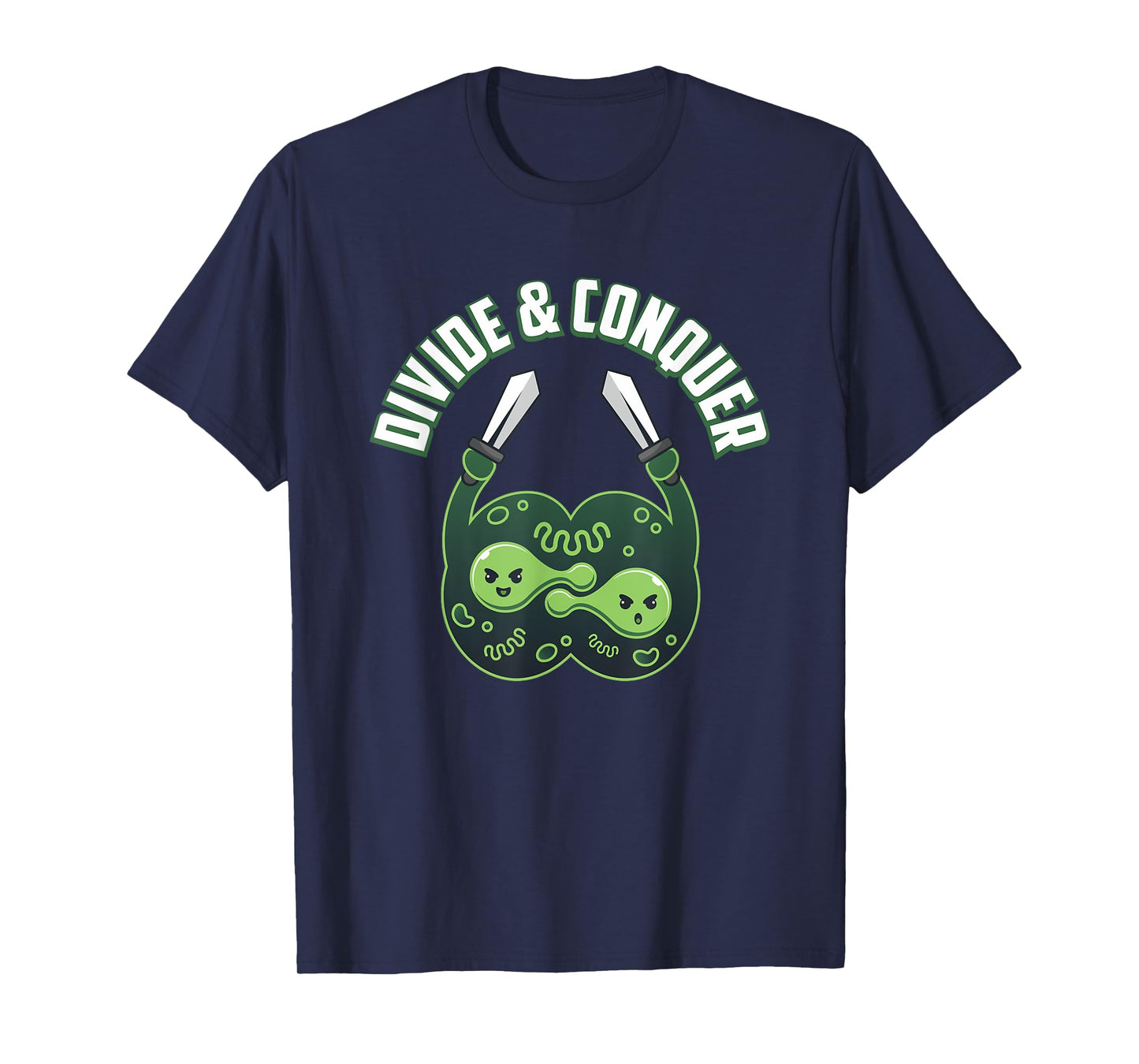 Divide And Conquer Gaming Cells Biology Science Biologist T-Shirt
