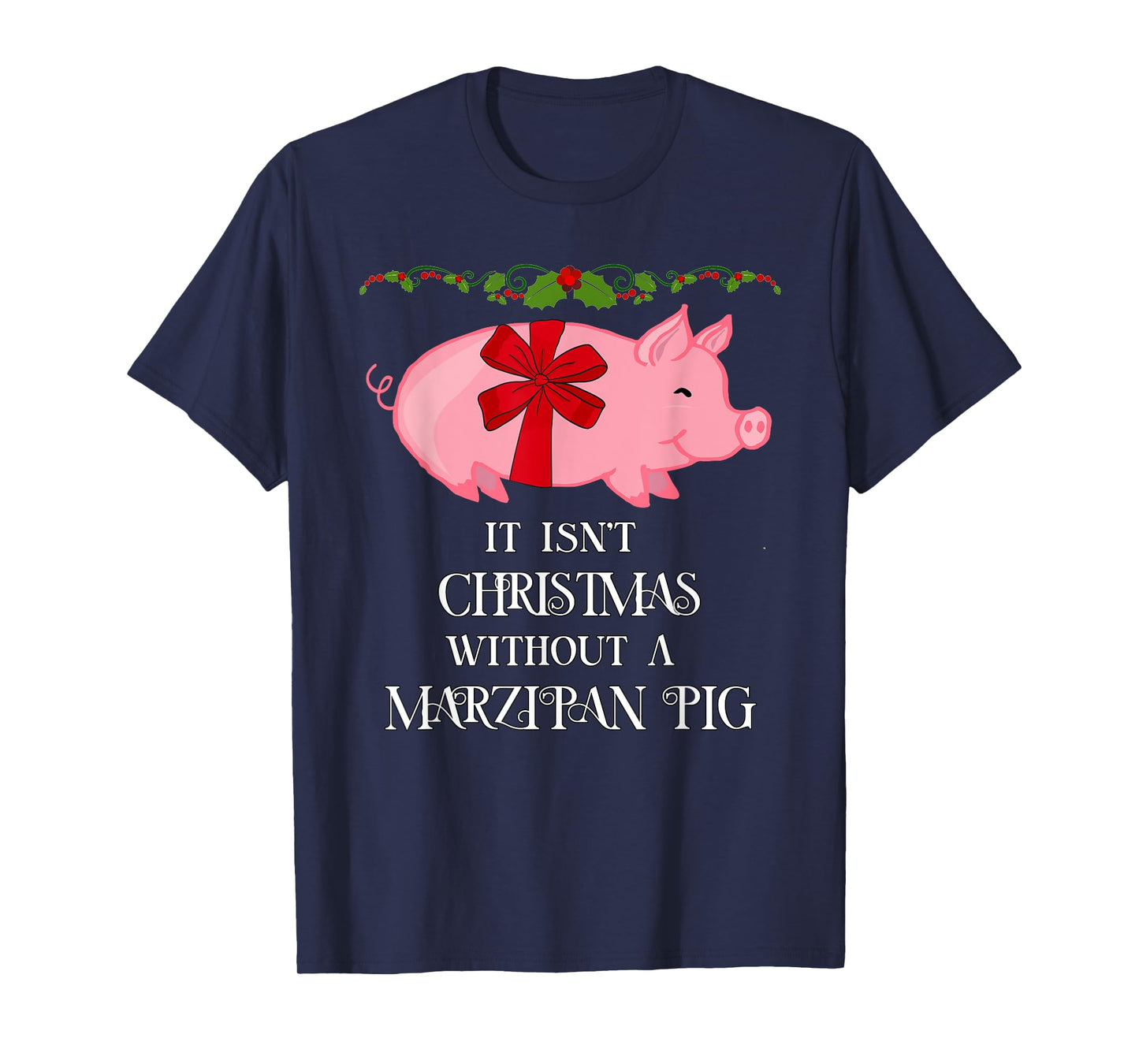 Funny Scandinavian Norwegian Marzipan Pig Christmas T-Shirt T-Shirt