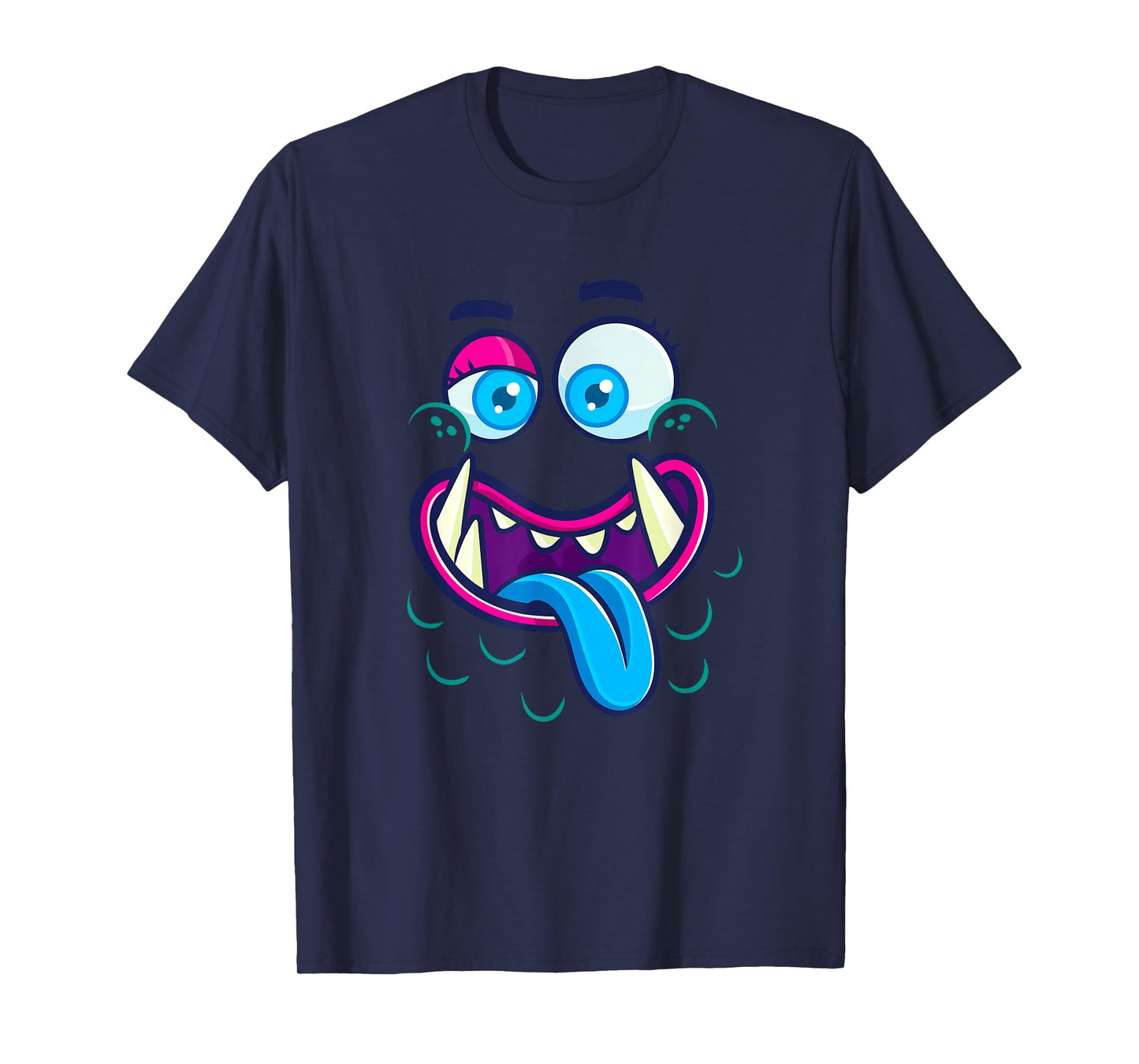 Cute Monster Face Halloween Group Costume T-Shirt