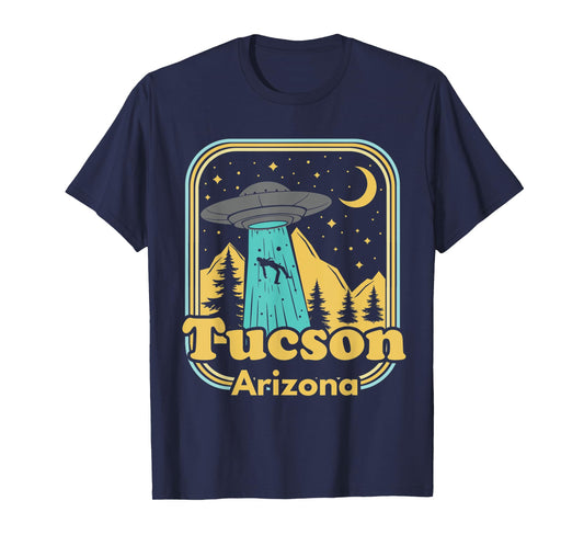 Tucson Arizona UFO Alien Hunter Ironic 80s State Pride T-Shirt