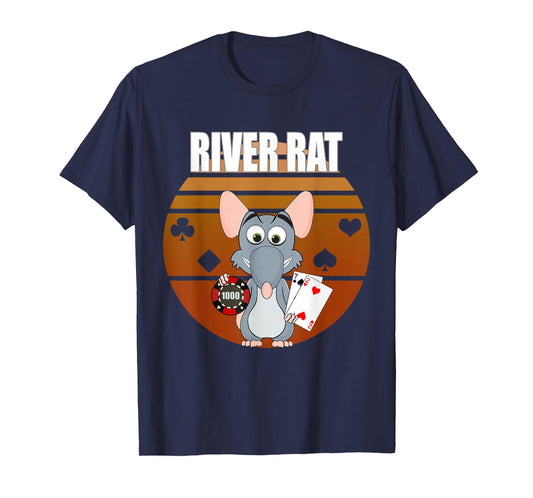 River Rat Poker Funny Texas Holdem design T-Shirt