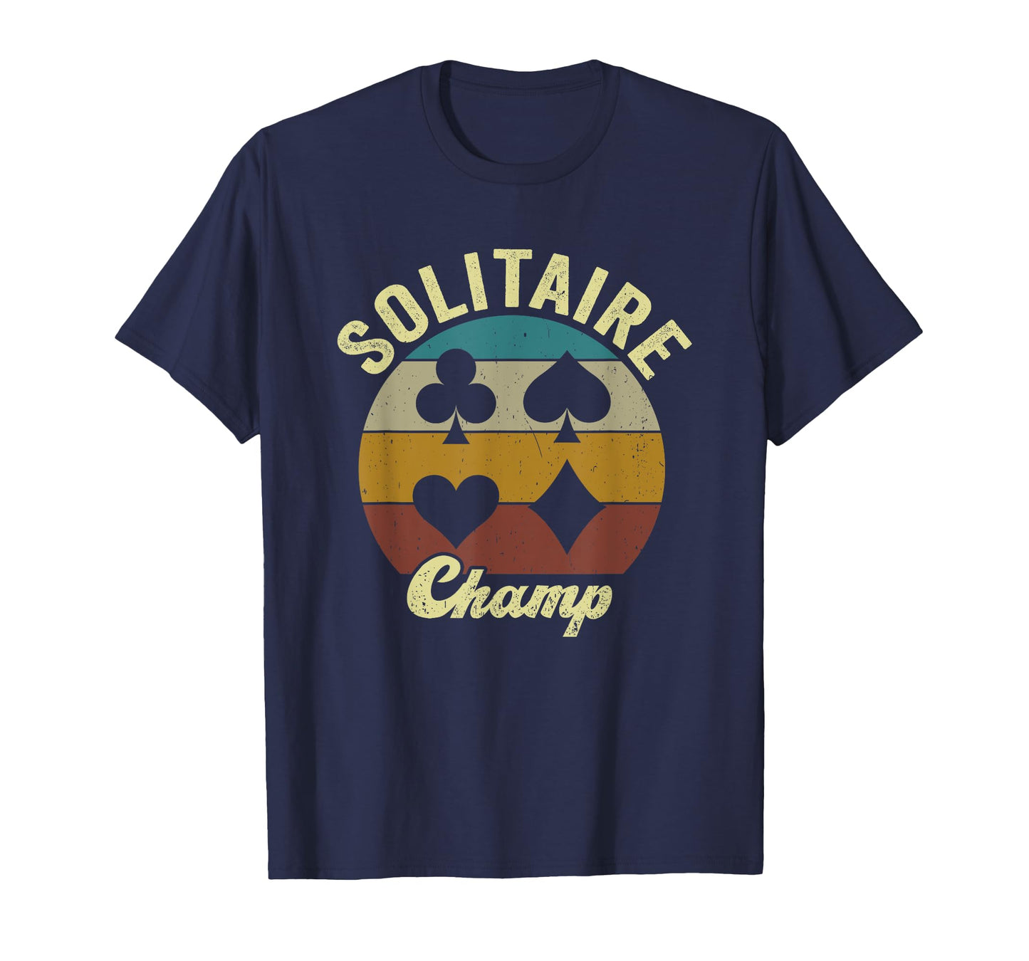 Solitaire Champ Solitaire Lover Funny Solitaire Card Game T-Shirt