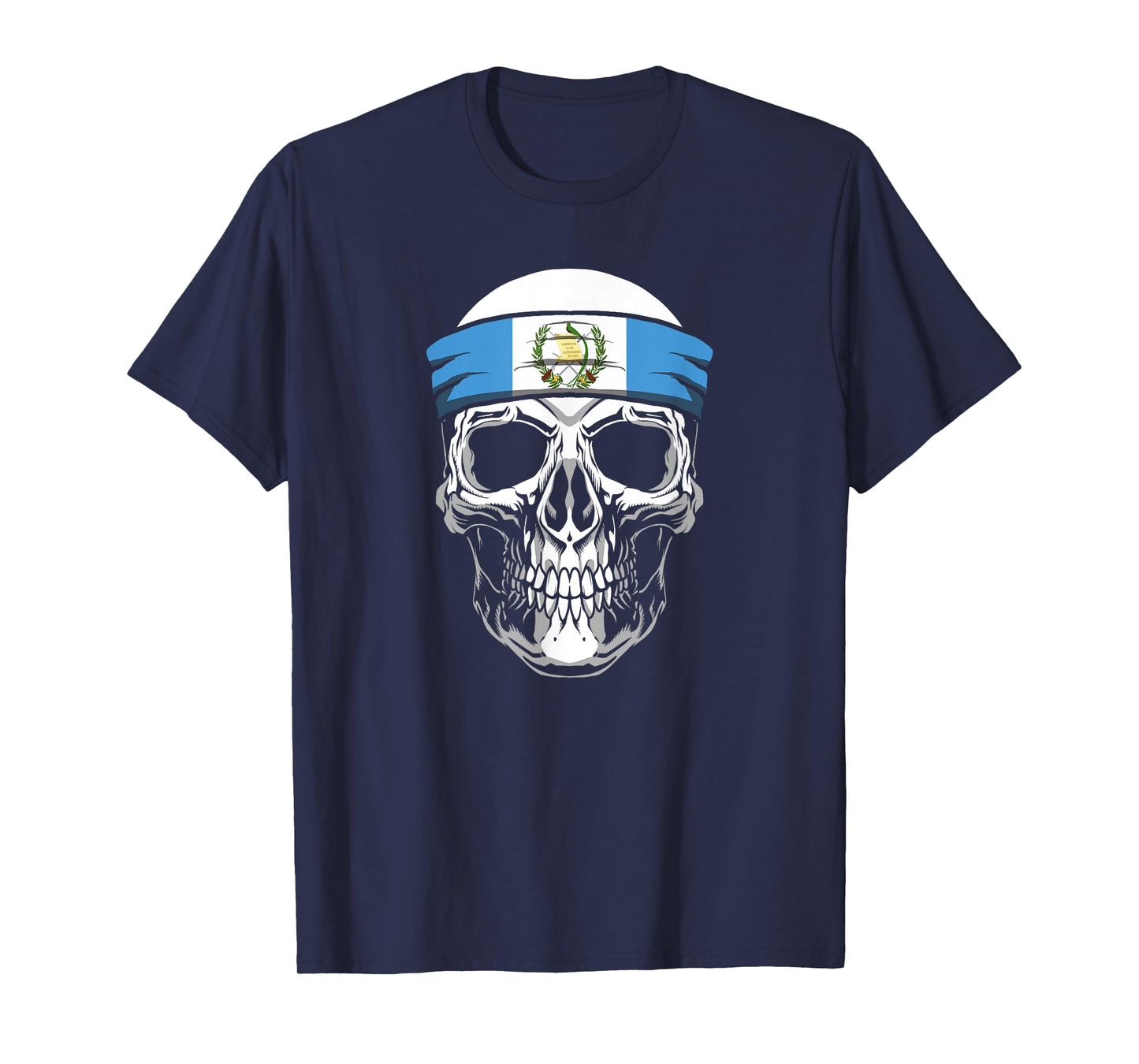 Nationality Country Origin - Skull Flag Guatemala T-Shirt