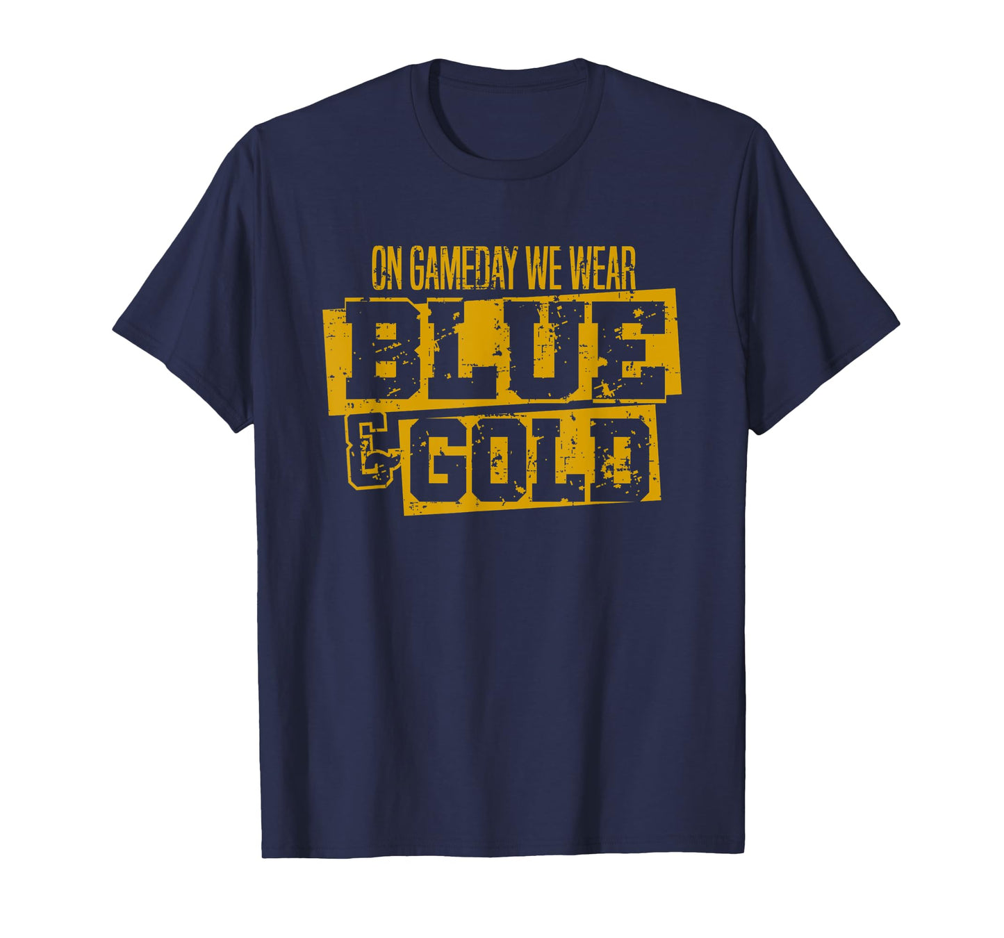 Blue Gold Game Day Group for High School Football Sports T-Shirt