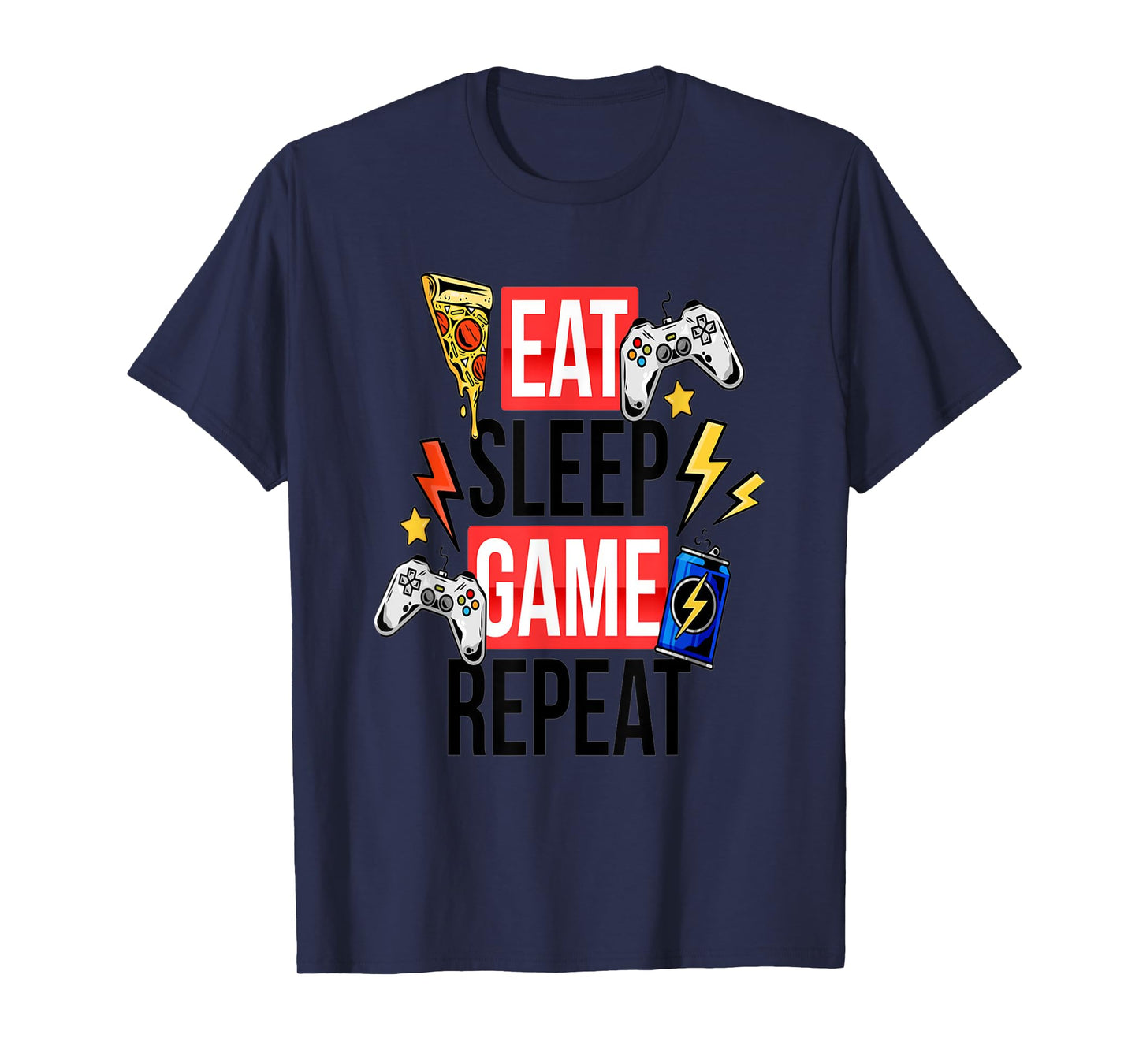 Funny Eat Sleep Game Repeat TShirt for Video Games Lovers T-Shirt