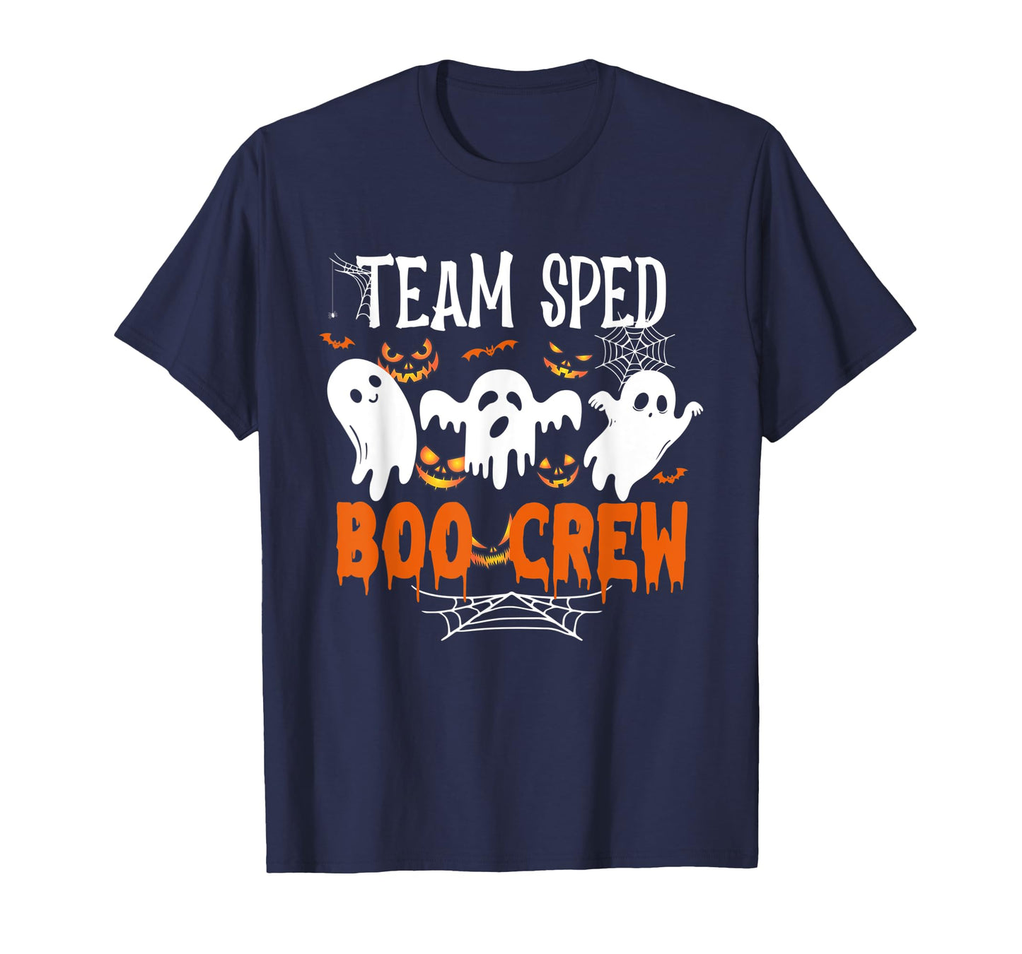Team Sped Boo Crew Halloween Ghost Sped Teacher Halloween T-Shirt for Men Women