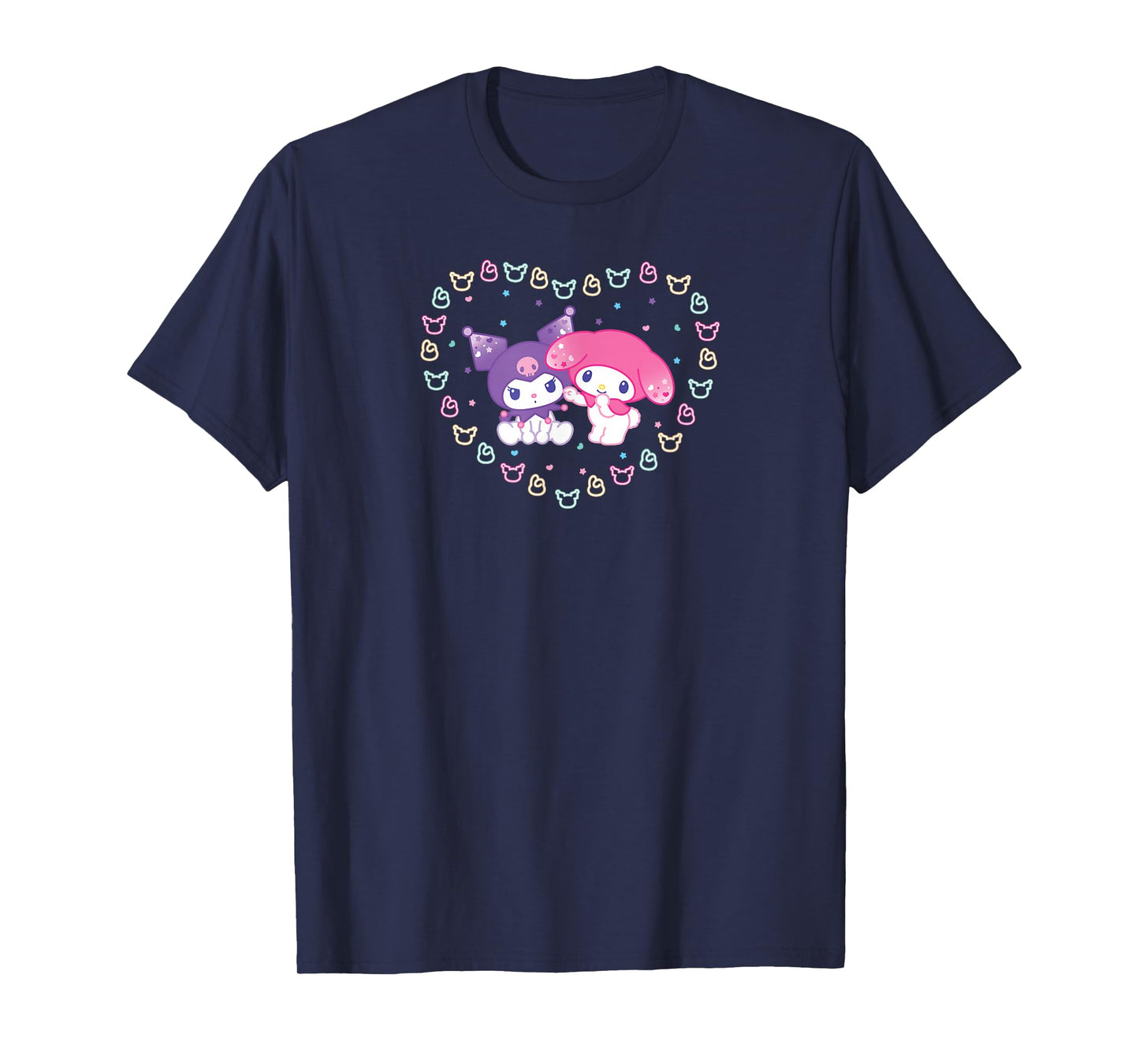 My Melody and Kuromi I Heart You T-Shirt