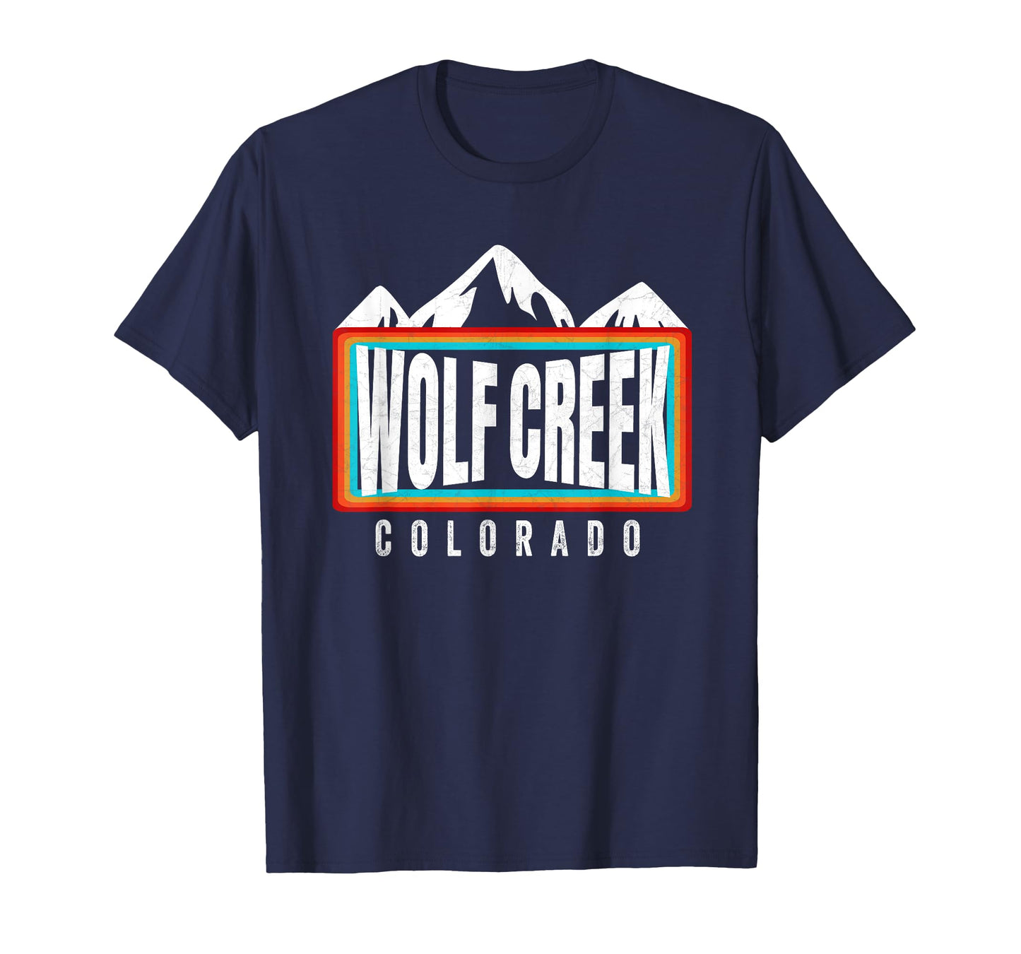 Throwback Wolf Creek Ski CO Winter Gear Colorado Snowboard T-Shirt