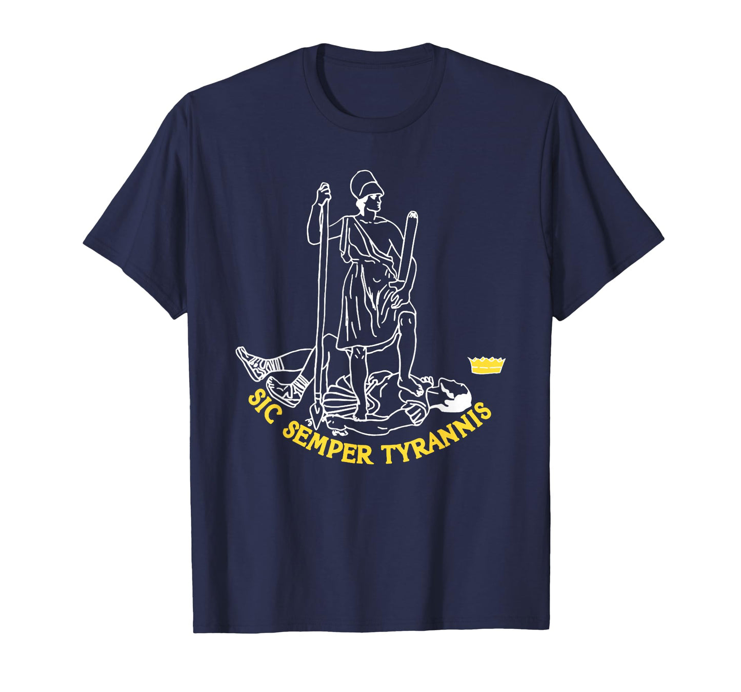 Sic Semper Tyrannis from the Virginia Flag T-Shirt