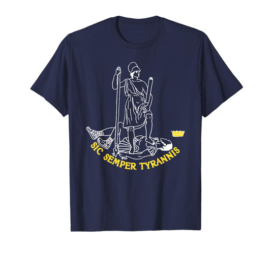 Sic Semper Tyrannis from the Virginia Flag T-Shirt