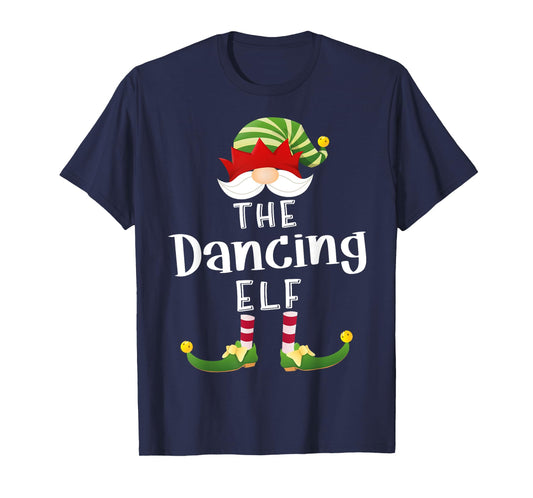 Dancing Elf Group Christmas Funny Pajama Party T-Shirt