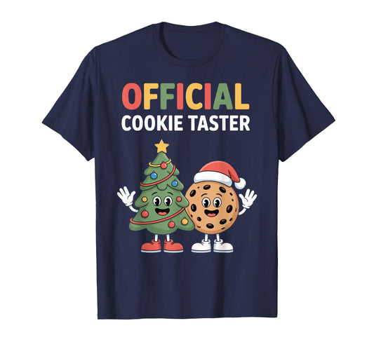 Official Cookie Taster Christmas Baking Crew Santa T-Shirt