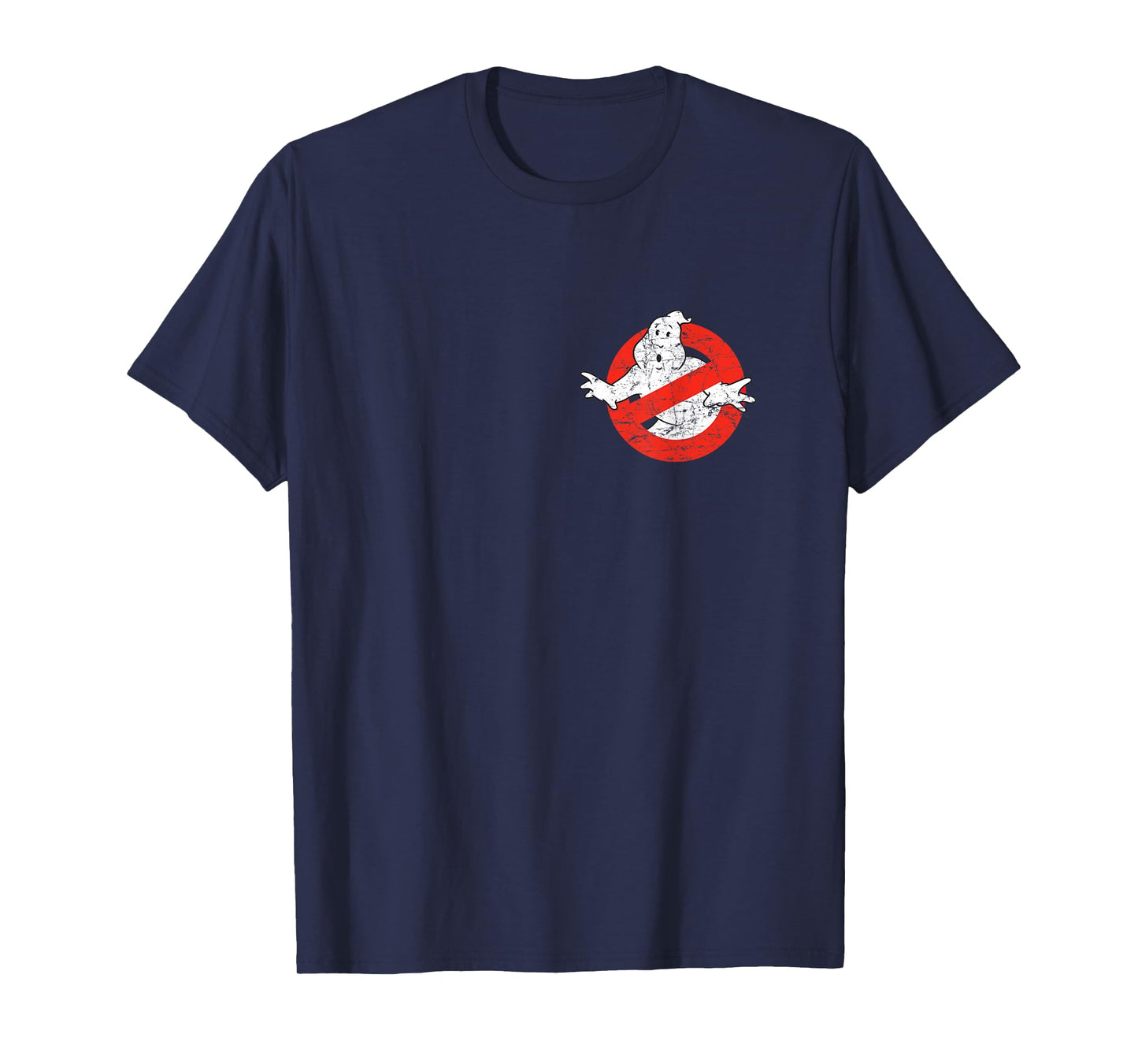 Ghostbusters Front and Back I Ain't Afraid Distressed Movie T-Shirt