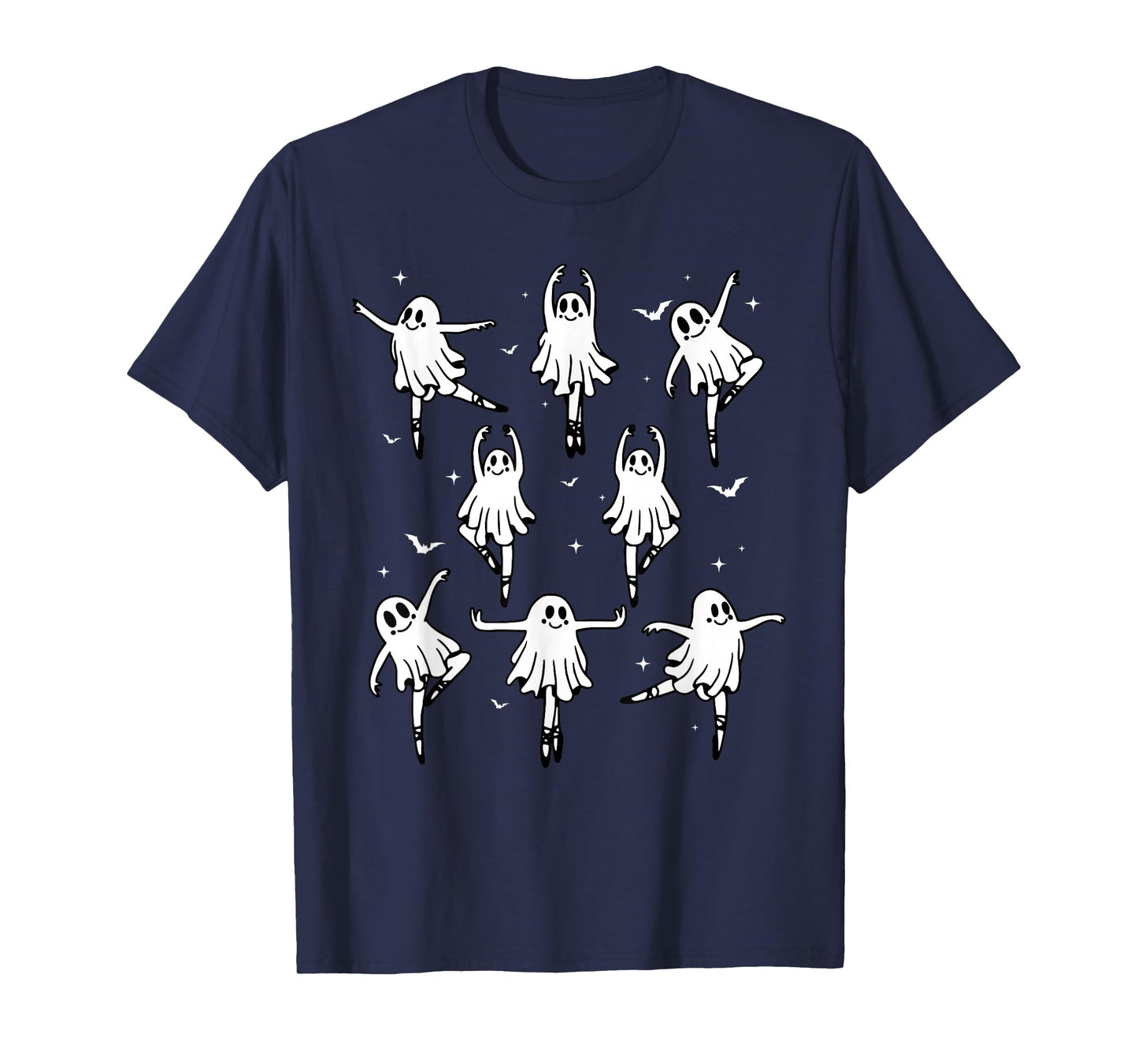 Coquette Ghost Ballet Dancer Halloween Spooky Dance Teacher T-Shirt