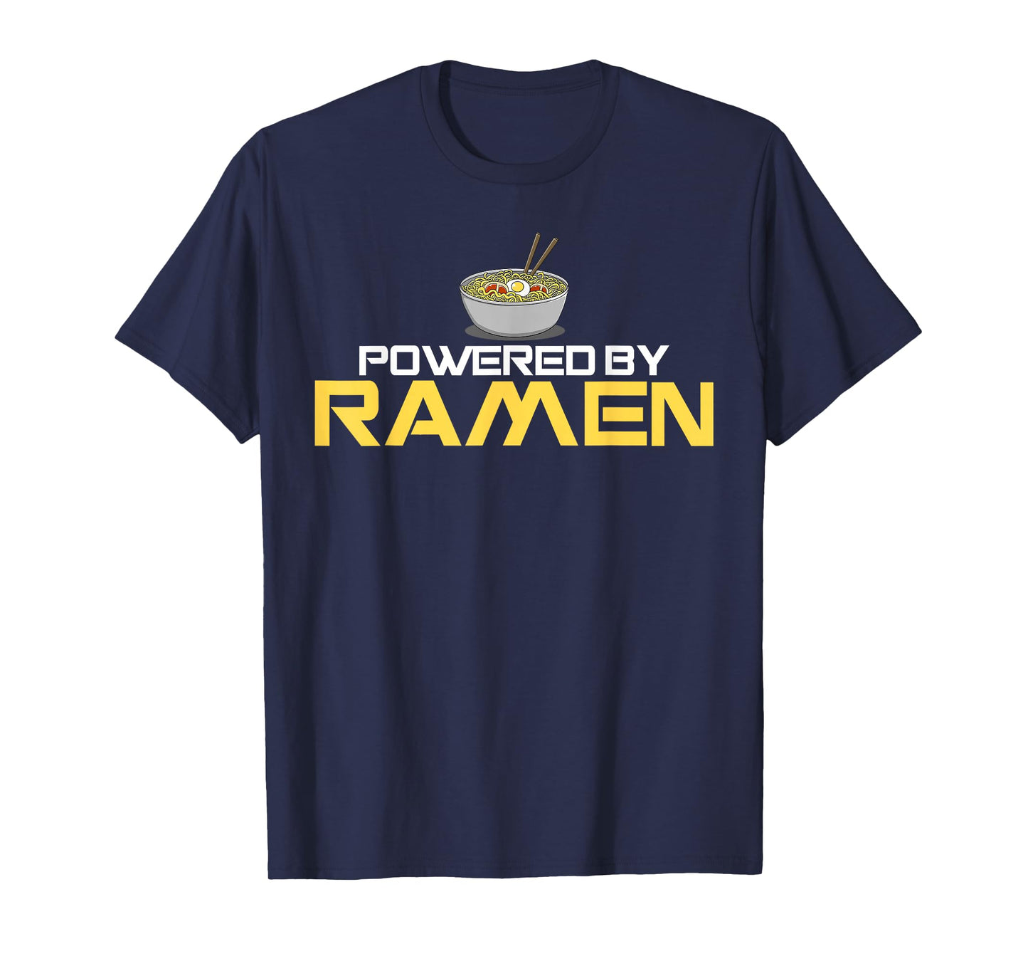 Powered by Ramen Japanese Anime Noodles T-Shirt