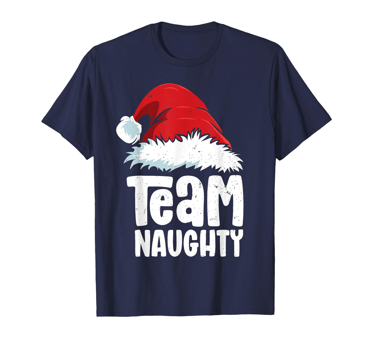 Team Naughty Shirt for Men Kids Women Matching Christmas T-Shirt