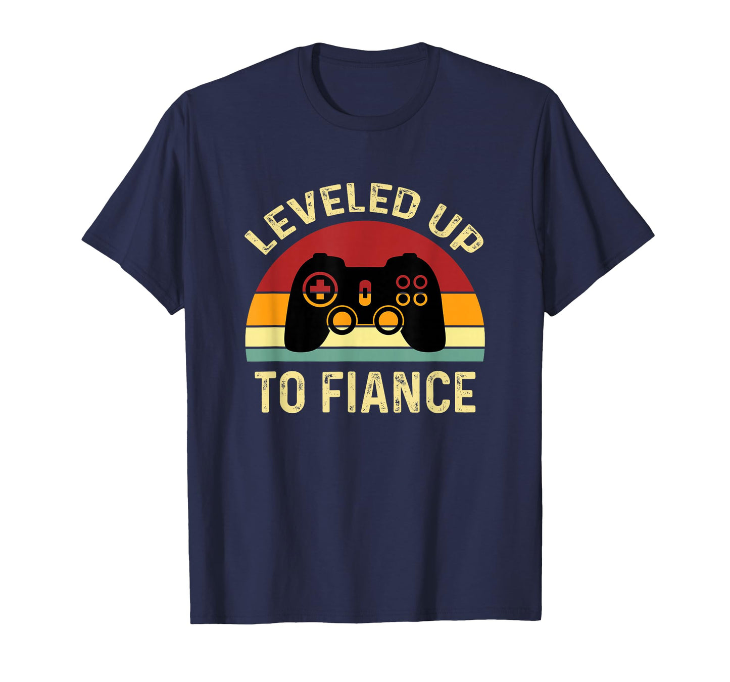 Leveled Up To Fiance Just Engaged Newly Engaged Couple T-Shirt