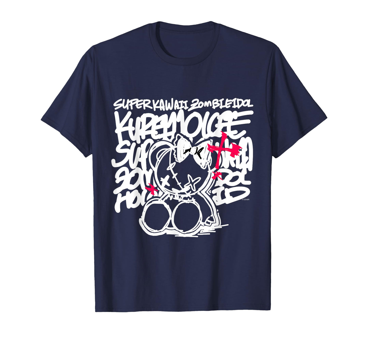 [Kureiji Ollie] Super Kawaii Zombie Idol Black T-Shirt