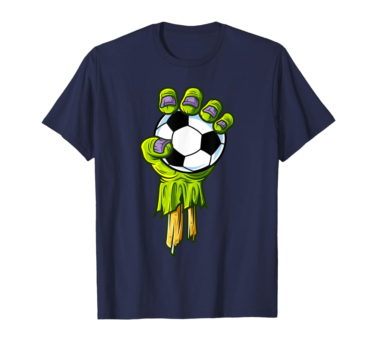 Zombie Hands Soccer Funny Horror Scary Halloween Costume T-Shirt