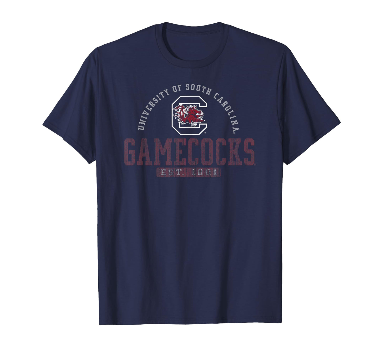 South Carolina Gamecocks Vintage 1801 Black Licensed T-Shirt