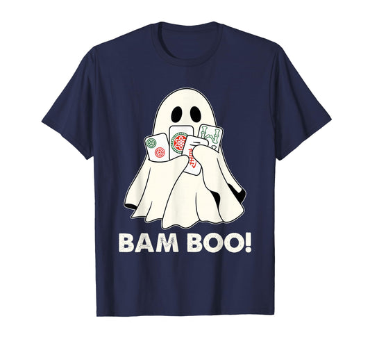 Bam Boo Halloween Ghost Mahjong Funny Costume Game Men Women T-Shirt
