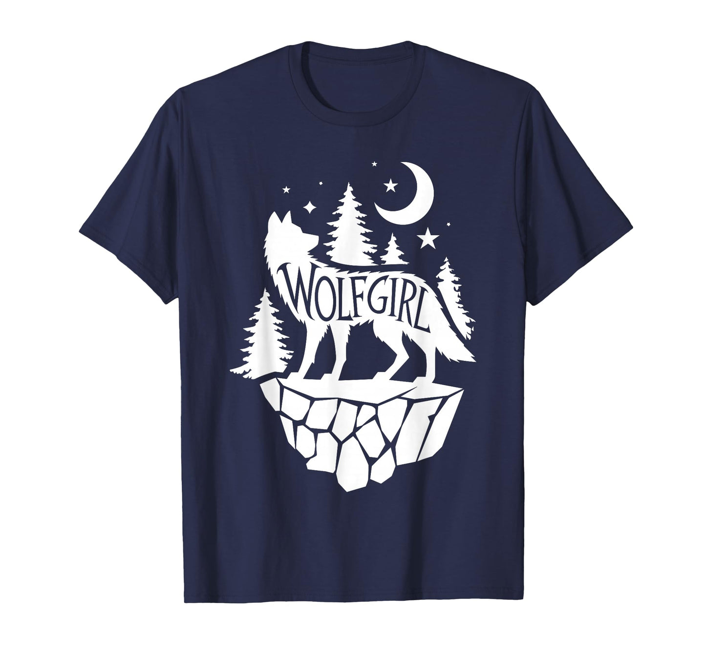 Cute Wolf Art for Women Girls Howling Wolves Wolf Lover T-Shirt