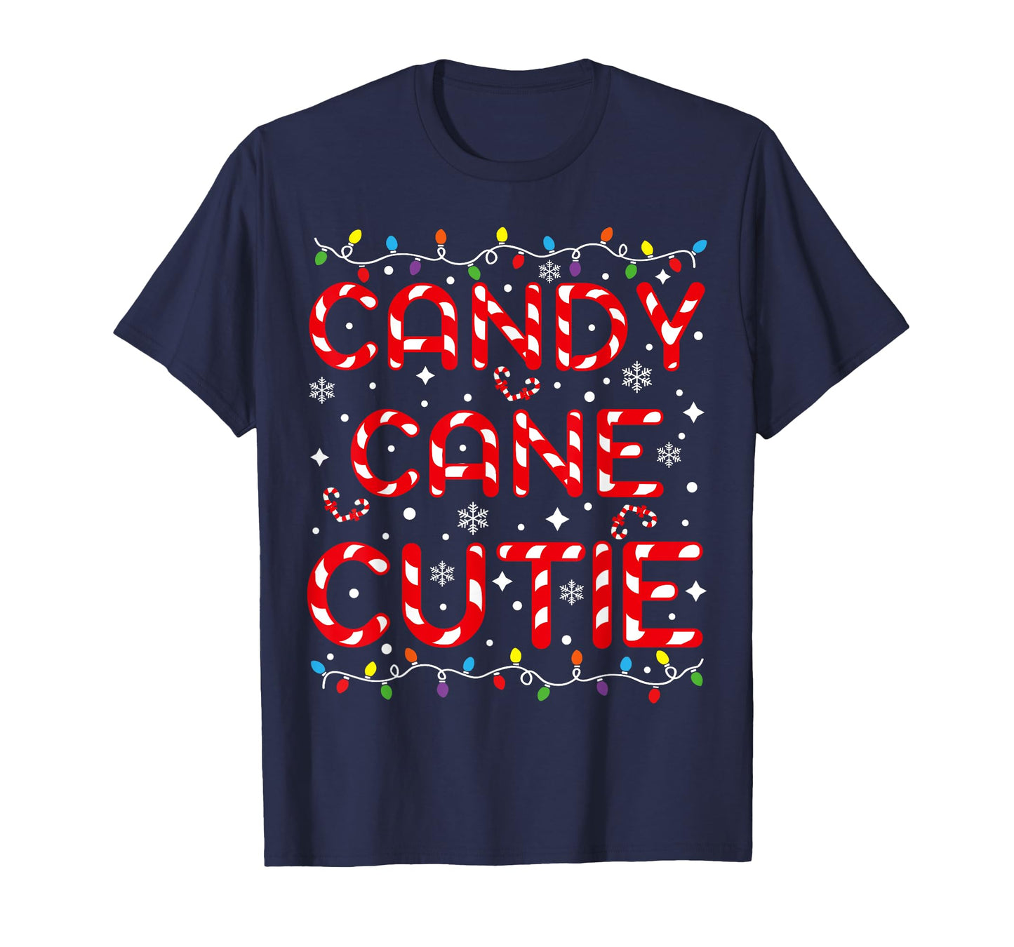Candy Cane Cutie Funny Christmas Kids Toddler Xmas Pajamas T-Shirt