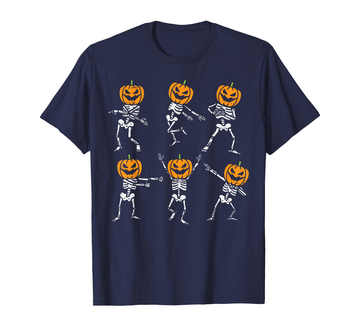 Dancing Pumpkin Skeletons Dab Yeet Floss Halloween Kids Boys T-Shirt