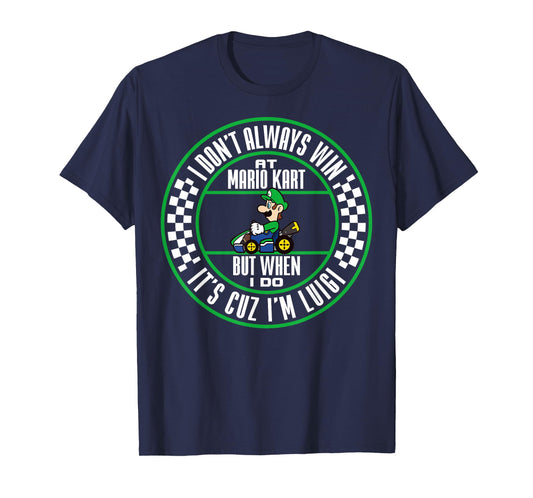 Nintendo Mario Kart Winning As Luigi Graphic T-Shirt T-Shirt