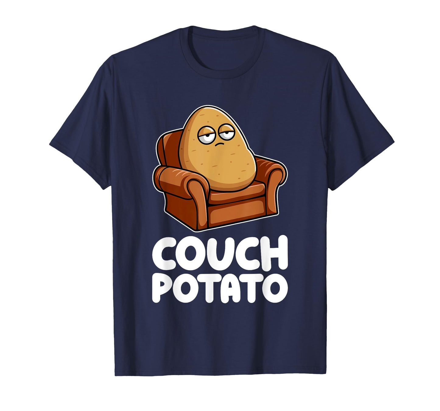 Potato Lazy Tired Vegetable Food Humor Funny Pun Dad Mom T-Shirt