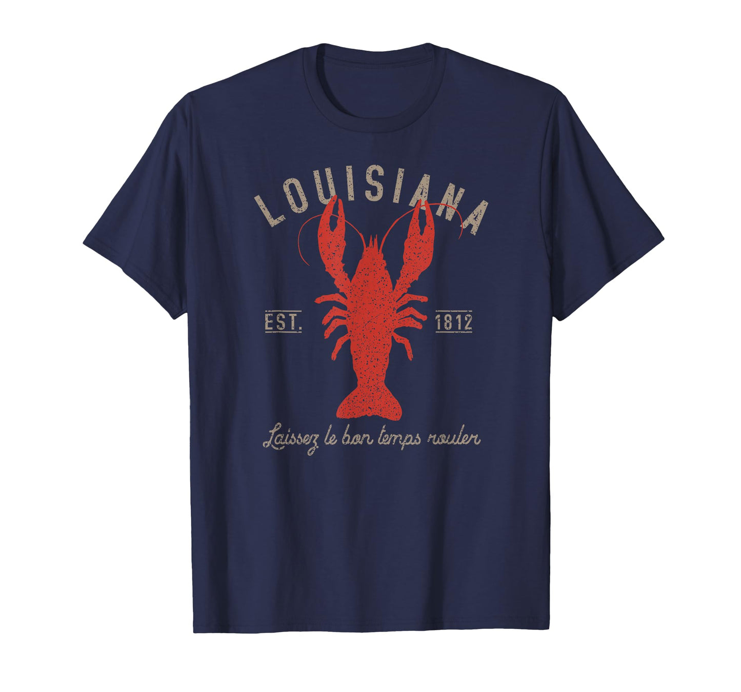 Louisiana Crawfish T Shirt Laissez le Bon Temps Rouler T-Shirt